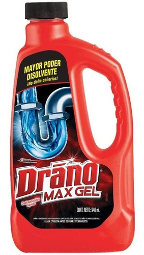 Drano Max Gel Destapacaños Liquido 946ml 