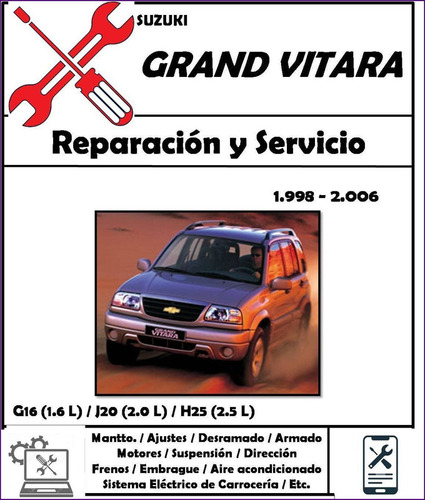 Manual Taller Chevrolet Suzuki Grand Vitara 1998-2006