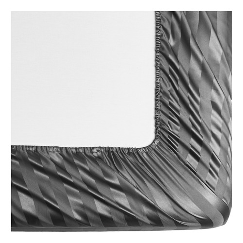 Juego De Sábanas 4 Piezas King Size Seda Ultrasuave Color Gris Oscuro