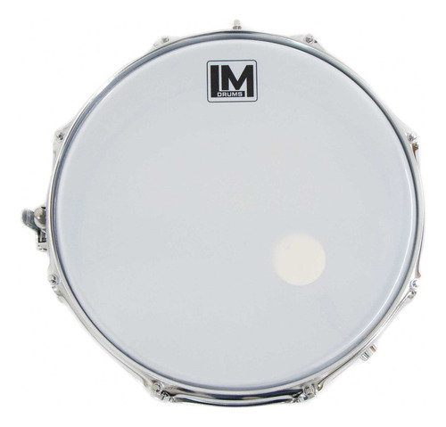 Tarola Lm Drums Dc-20, Con Atril Baquetas Y Platillos Casco Plateado