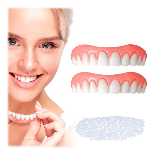 Dientes Provisorios Moldeable + 2 Dentadura Sup Reutilizable