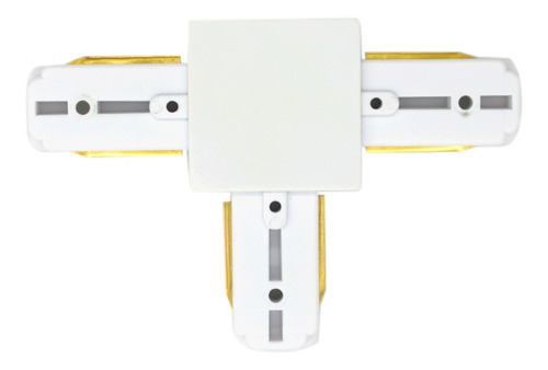 Plug Conector Emenda T Branco  Para Trilho Eletrificado