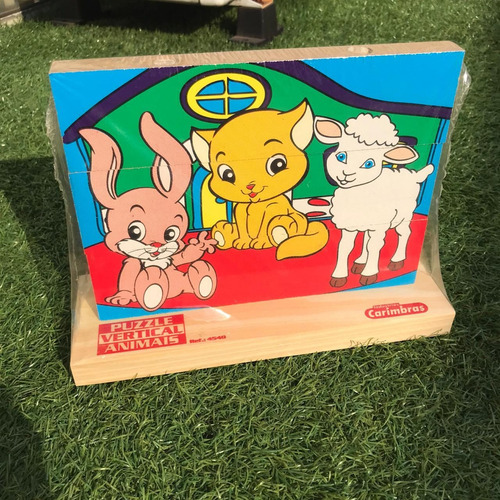 Imagem 4 de 9 de Brinquedo Educativo Madeira Quebra Cabeça Animais