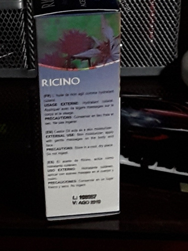 Aceite De Ricino 30 Ml Uso Externo Topico Hidratante