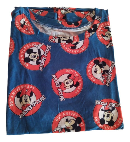 Polera Mickey  Elasticada Exclusiva Talla 14 Y 16