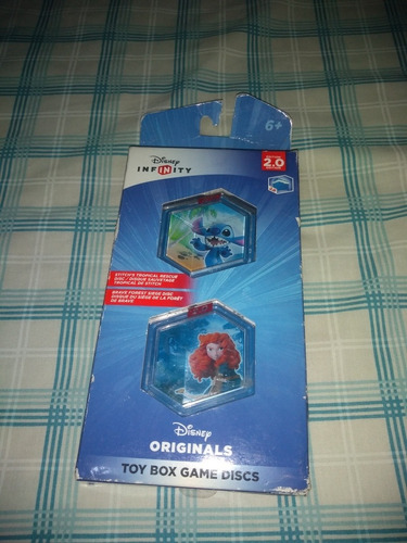 Disney Infinity Toy Box Game Discs Merida Y Stitch Monedas