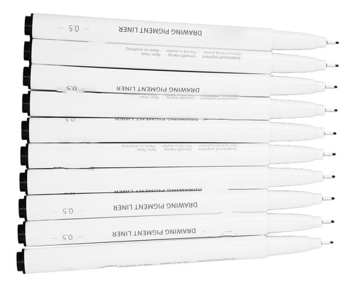 Bolígrafos Micro Line, 10 Unidades, 0,5 Mm, Excelentes Tinta