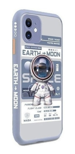 Funda Generica Para iPhone Astronauta Espacio Luna Silicona