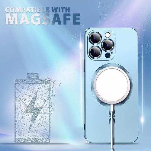 Funda Iphone 13 Pro Compatible Magsafe Protector Camara Violeta Iphone 13 Pro