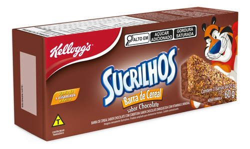 Barra Cereal Sucrilhos Chocolate Kelloggs 20g