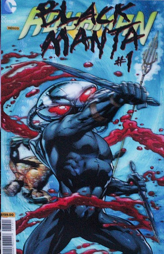 Dc Comics Portada 3d Black Manta Reverse Flash Televisa (Usado)
