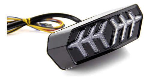 Luz Trasera Led Moto, Repuesto Forma Hueso Pez, Honda Msx125