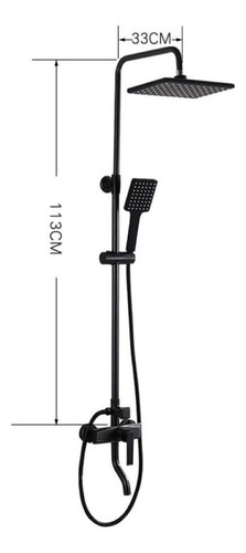 Columna De Ducha Hermoso Moderna Negra Mate 3 Funciones Incluye Accesorios Completos Con Cabezal De Ducha Este Elegante Accesorio Fabricado En Acero Inoxidable