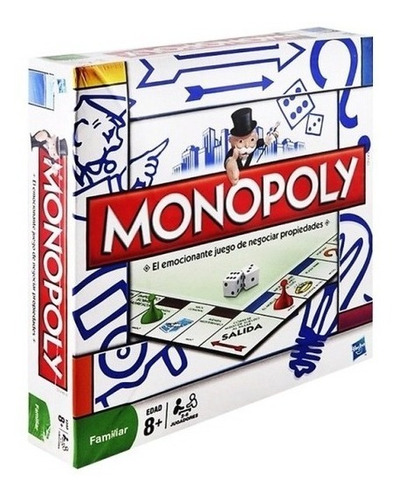 Juego De Mesa Monopoly Tradicional Fichas De Plástico