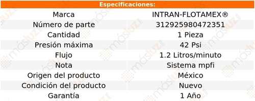 Medio Módulo Bomba 1.2 L/min Toyota Tacoma V6 4.0l 05/15