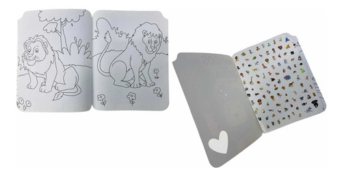 Colección 4 Libros Para Colorear Con Stickers