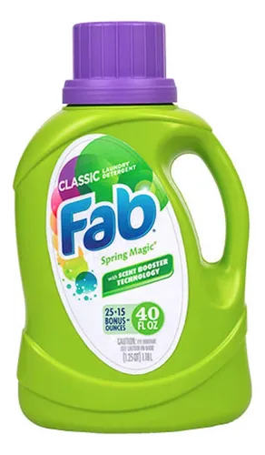 Detergente De Lavandería Líquida Mágica Spring Fab 40 Oz
