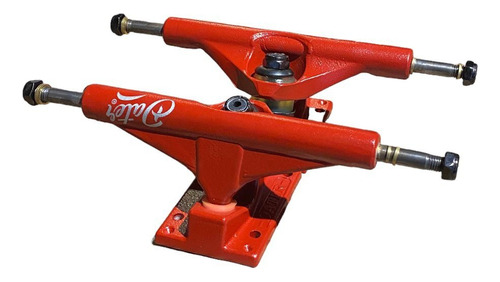 Set De Trucks Skate Dater Altos Pro Color 149mm Rojo