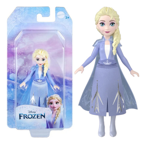 Boneca Disney Frozen Elsa Mini 9 Cm - Mattel Hlw98