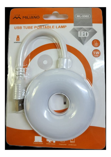Lámpara Led Usb Luz Portátil Para Escritorio Forma Dona