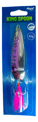 Cuchara Holografica King Spoon 1.5 Oz Pesca Playa Currican Color Morada Pk