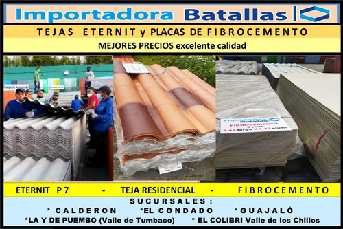Imagen 2 de 10 de Kubiteja Zinc Teja Española Eternit Fibrocem Porcelanato E2