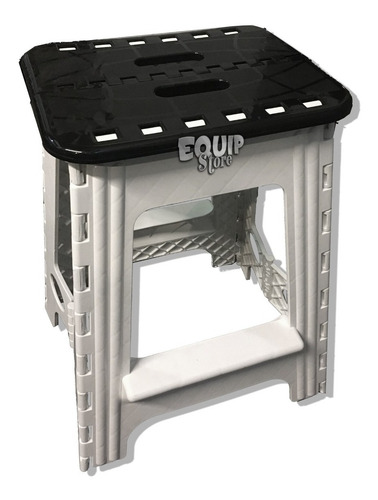 Banco Plegable Camping Alto Banquito Plastico Resistente