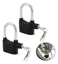 Comprar Kit 2 Cadeados Moto Alarme Sonoro Segurança Antifurto Trava