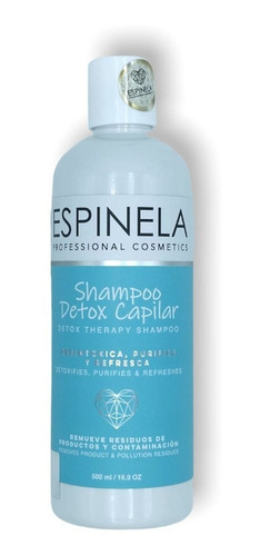 Shampoo Detox Capilar Espinela Hidrata Suaviza Y Reconstruye