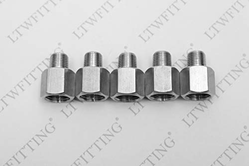 Adaptador Not 1/4 Plug Hembra X 1/8 Plug Macho Acero Inoxida
