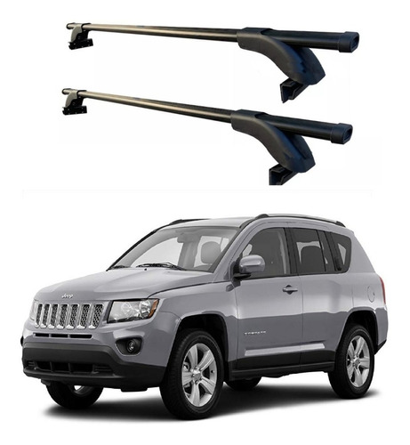 Barras Porta Equipaje Jeep Compass 2014/2018 Rieles