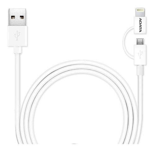 Cable Usb 2-en-1 Adata: Apple Lightning / Android Micro Usb