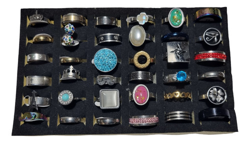 Anillos Acero Quirúrgico Surtidos Caja X 36 Premium 