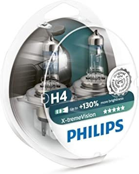 Philips X-treme Vision + 130% Lámparas Para Faros (pack De 2