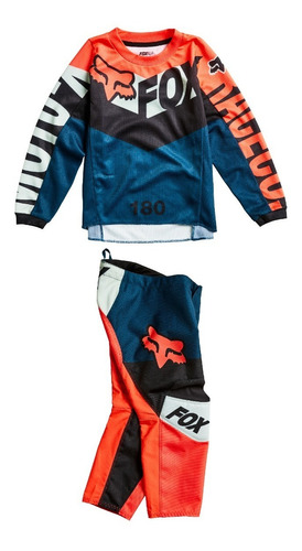 Conjunto Motocross De Niño Equipo Fox - Kids 180 Trice