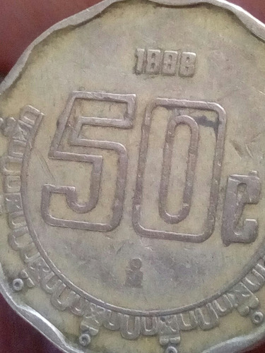 Moneda 50 Centavos Con  Fecha 1898