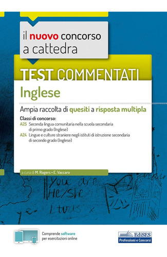 Libro: Test Commentati Inglese: Ampia Raccolta Di Quesiti A