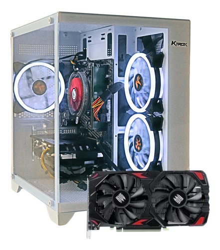 Computador Ryzen 5 5600 Gamer Poseidon 16gb Ssd 512gb Rx580