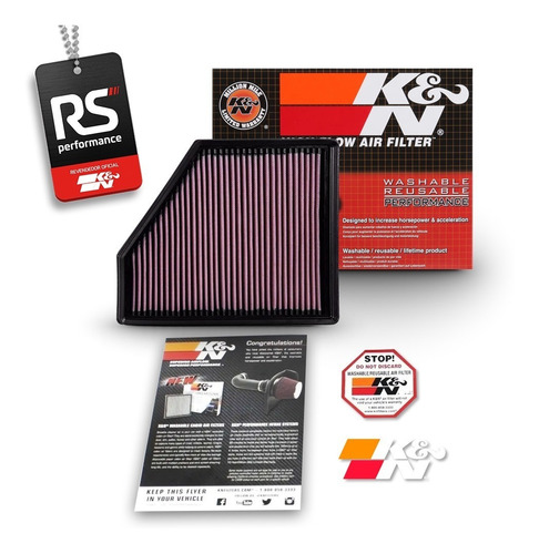 Filtro De Ar Esportivo Inbox K&n Gm Chevrolet Camaro V8 6.2