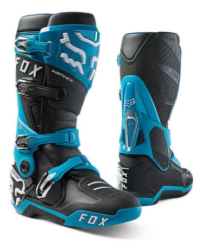 Botas Moto Instinct Azul Fox