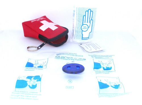 2 Kits Mascarilla Rcp Primeros Auxilios Botiquin, Facturamos