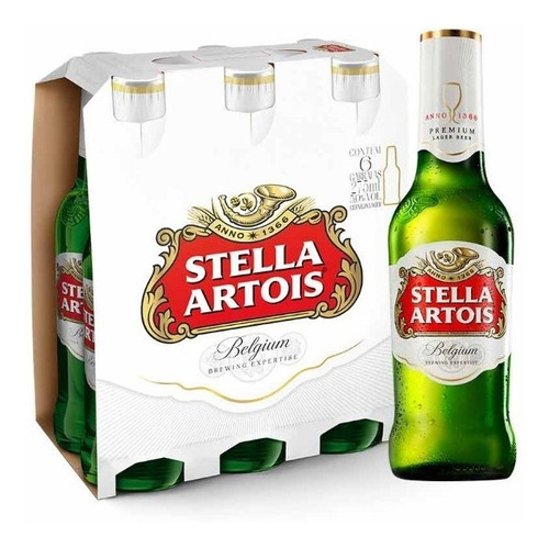 Cerveza Stella Artois 330 Cc X 6 Unidades