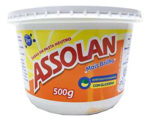 Sabão Em Pasta Neutro - 500g - Assolan