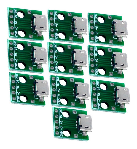 10 Piezas Modulo Fuente Micro Usb 5v A Mcu Interfaz Arduino