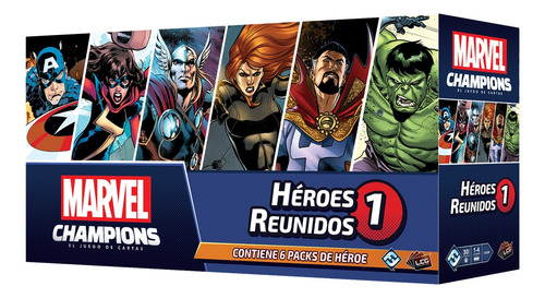 Marvel Champions  6 Pack De Heroes Reunidos 1 Español