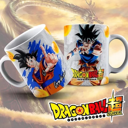 Caneca de Porcelana Dragon Ball Z Com Nome Super Saiyajin