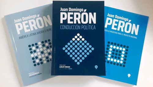 Perón X 3 Libros Conducción Política Modelo Arg América Lat