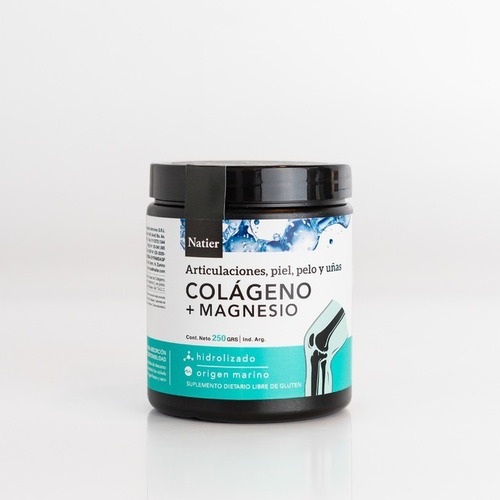 Natier Colágeno Magnesio Polvo Hidrolizado Concentrado 250g