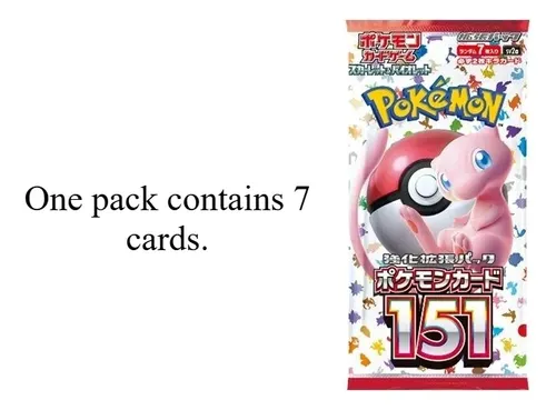 Pokémon Tcg Collect 151 Sv2a Japonês, Pacote Único | Parcelamento