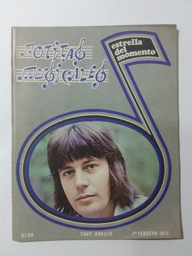 Revista Notitas Musicales- Febrero 1973- Tony Ronald